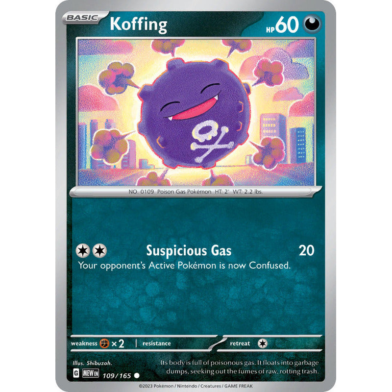 Pokémon Tcg: 151 - 109/165 - Koffing [reverse]