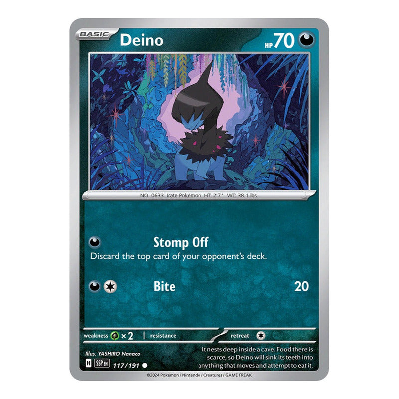 Pokémon Tcg: Surging Sparks - 117/191 - Deino [reverse]