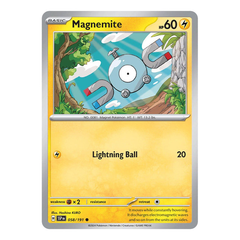 Pokémon Tcg: Surging Sparks - 058/191 - Magnemite