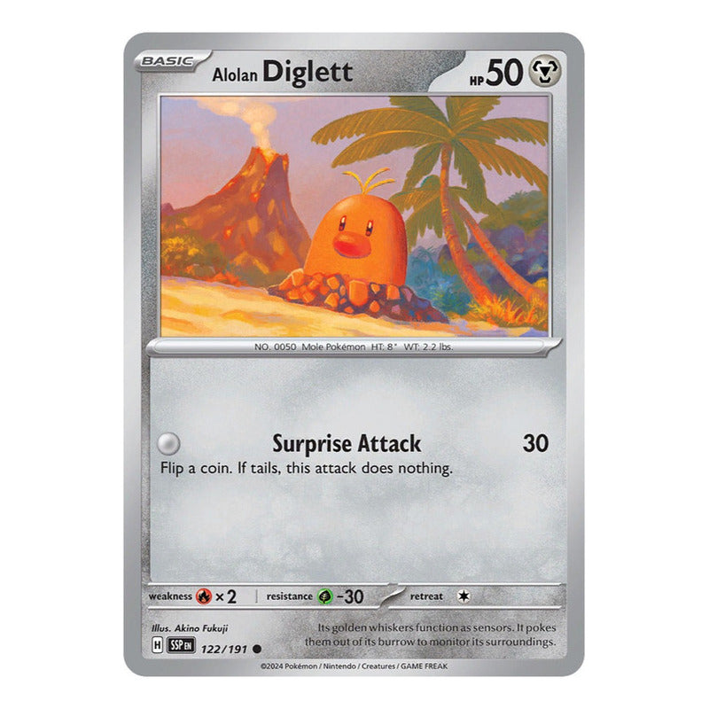 Pokémon Tcg: Surging Sparks - 122/191 - Alolan Dig [reverse]