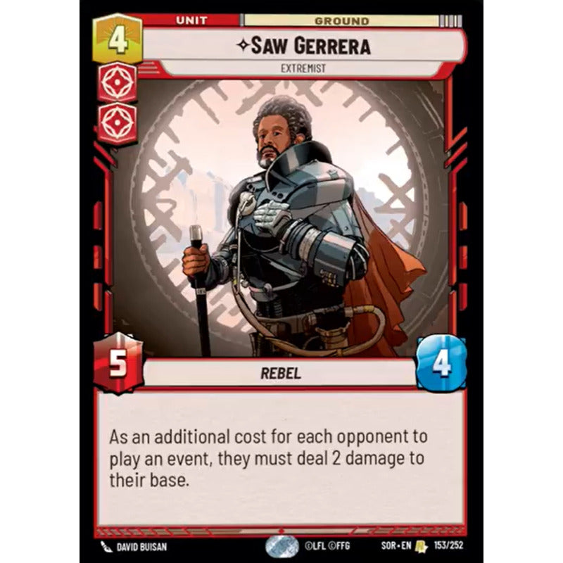 Star Wars: Sor - 153/268 - Saw Gerrera [foil]