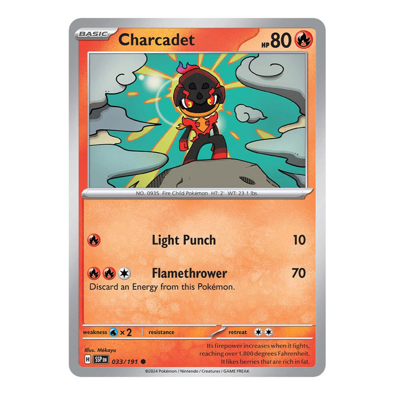 Pokémon Tcg: Surging Sparks - 033/191 - Charcadet [reverse]