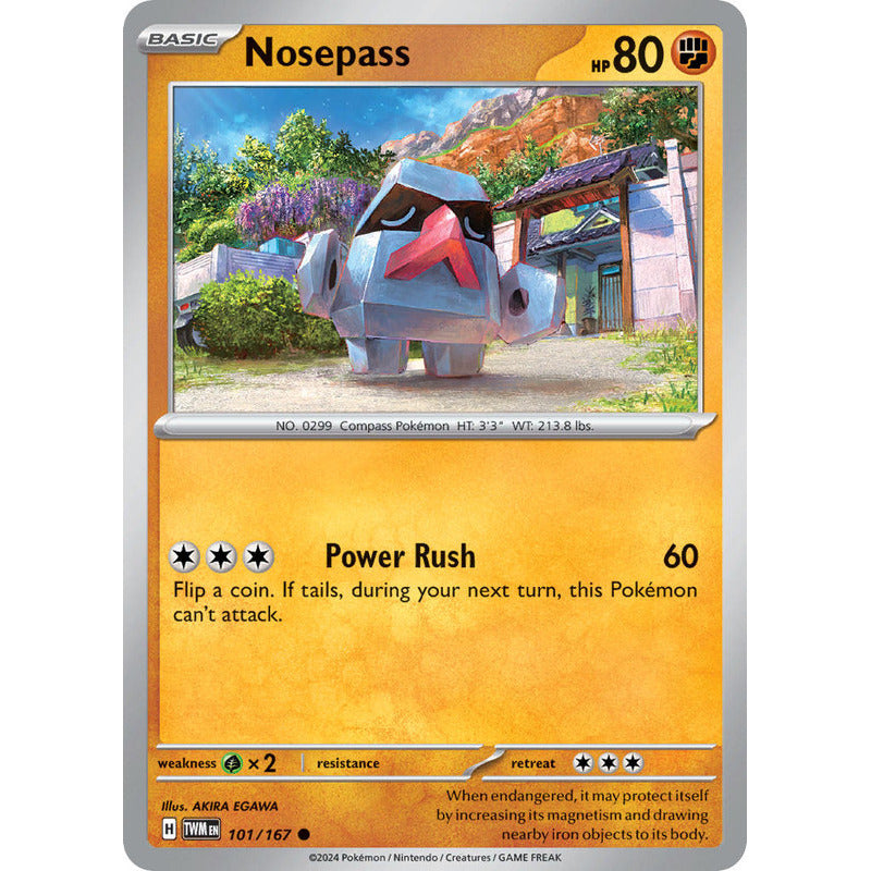 Pokémon Tcg: Twilight Masq - 101/167 - Nosepass