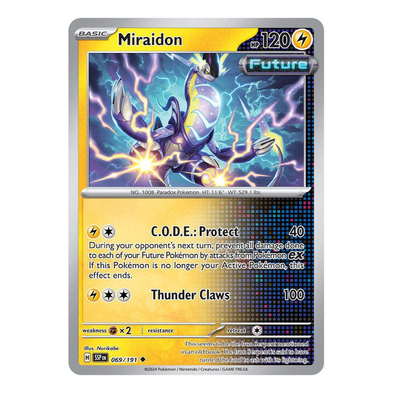 Pokémon Tcg: Surging Sparks - 069/191 - Miraidon [reverse]