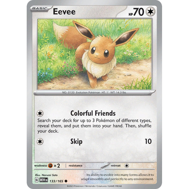 Pokémon Tcg: 151 - 133/165 - Eevee [reverse]