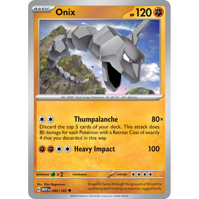 Pokémon Tcg: 151 - 095/165 - Onix