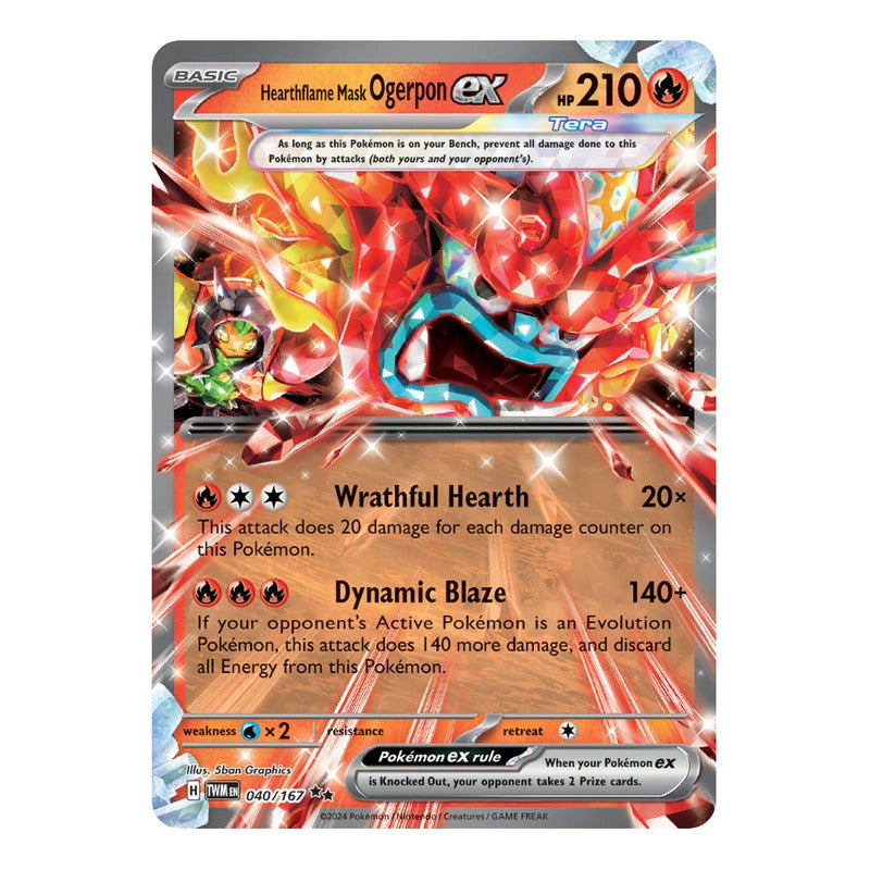 Pokémon Tcg: Twilight Masq - 040/167 - Hearthflame Ogerpon