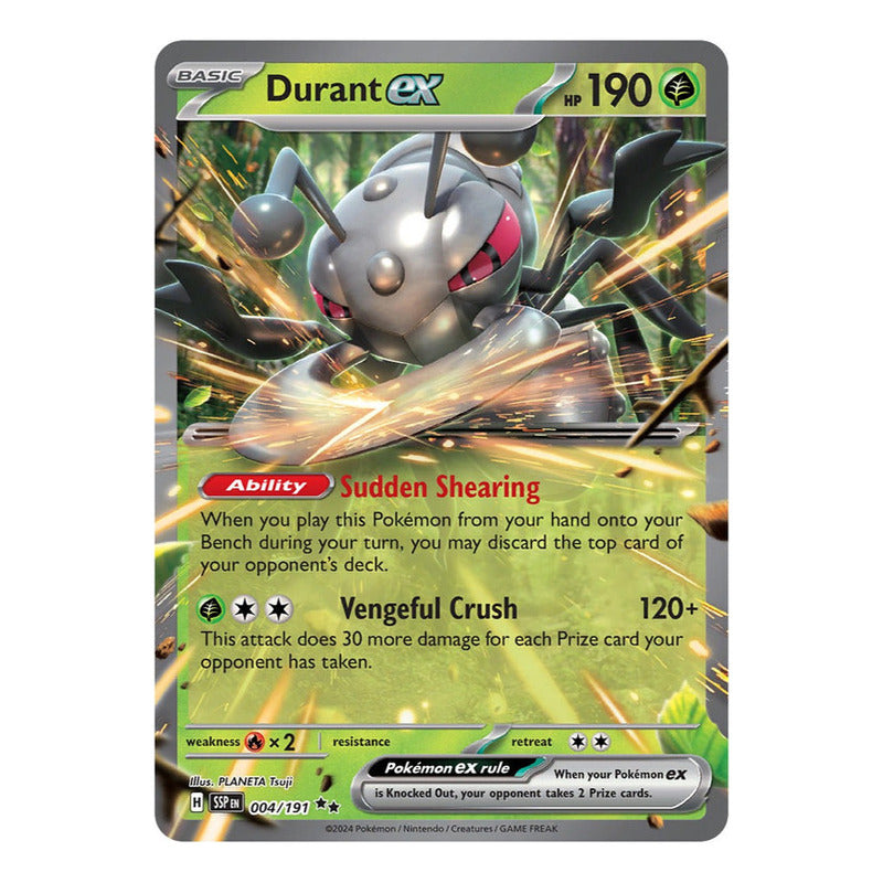 Pokémon Tcg: Surging Sparks - 004/191 - Durant Ex