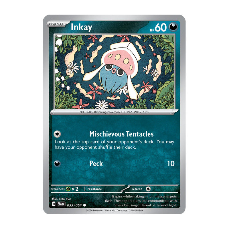 Pokémon Tcg: Shrouded Fab - 033/064 - Inkay [reverse]