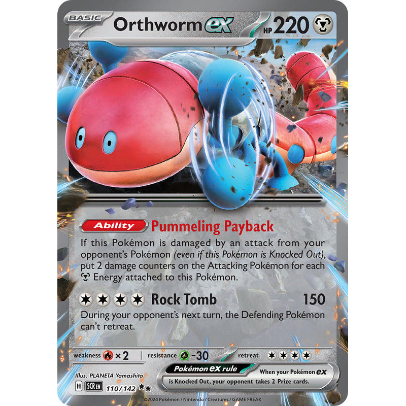 Pokémon Tcg: Stellar Crown - 110/142 - Orthworm Ex