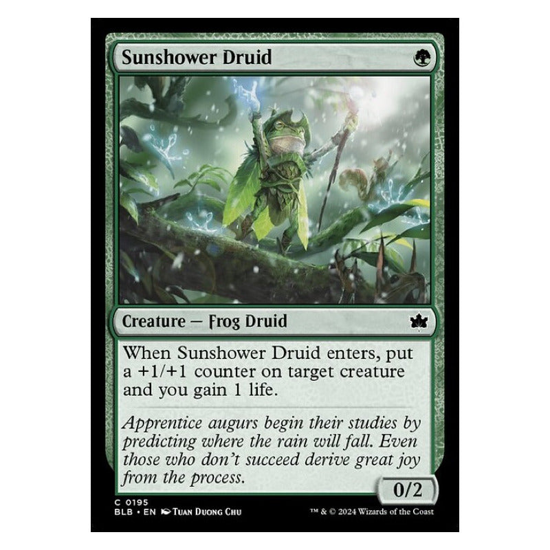 Mtg: Bloomburrow - 195 - Sunshower Druid [foil]