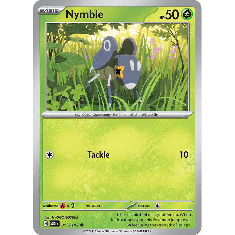 Pokémon Tcg: Stellar Crown - 015/142 - Nymble [reverse]