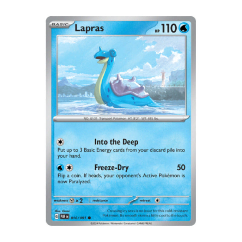 Paldean Fates - 016/091 - Lapras