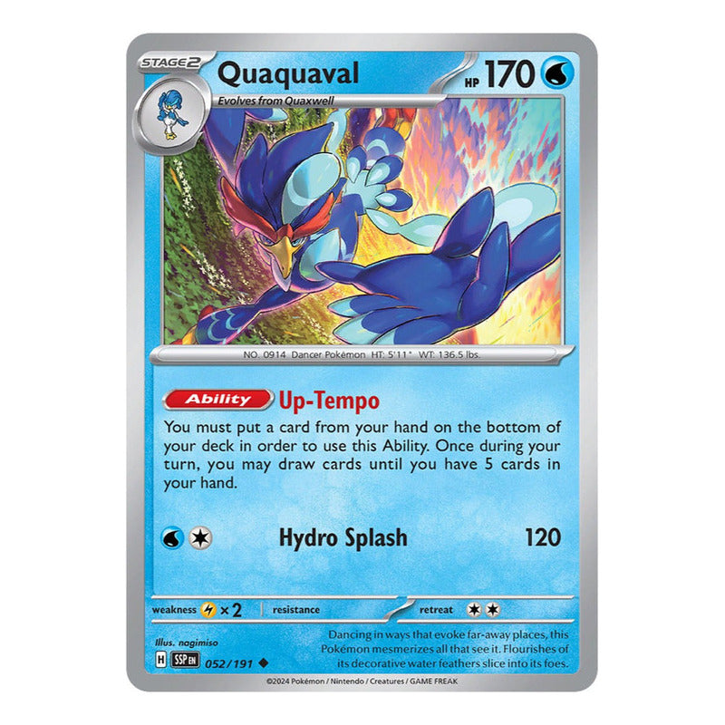 Pokémon Tcg: Surging Sparks - 052/191 - Quaquaval