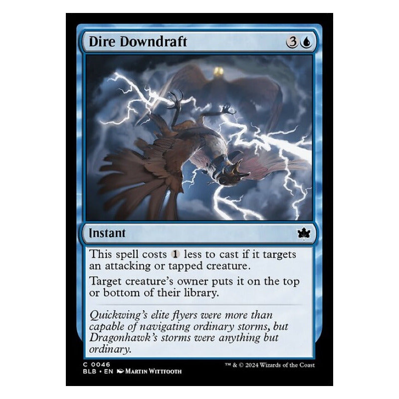 Mtg: Bloomburrow - 046 - Dire Downdraft [foil]