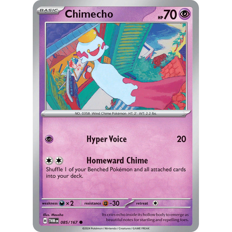 Pokémon Tcg: Twilight Masq - 085/167 - Chimecho [reverse]