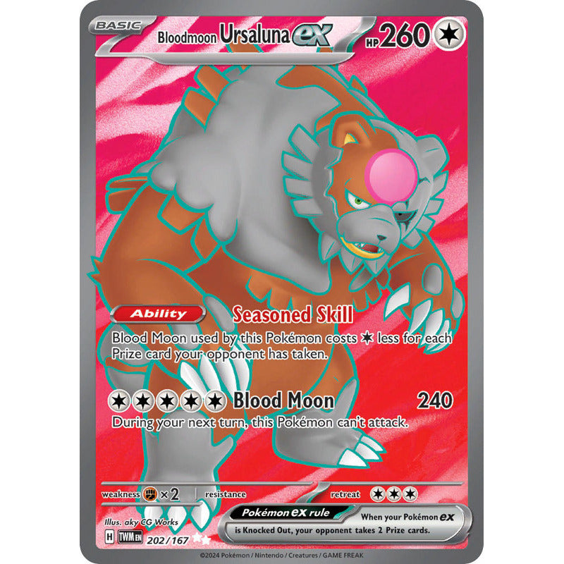 Pokémon Tcg: Twilight Masq - 202/167 - Bloodmoon Ursaluna Ex