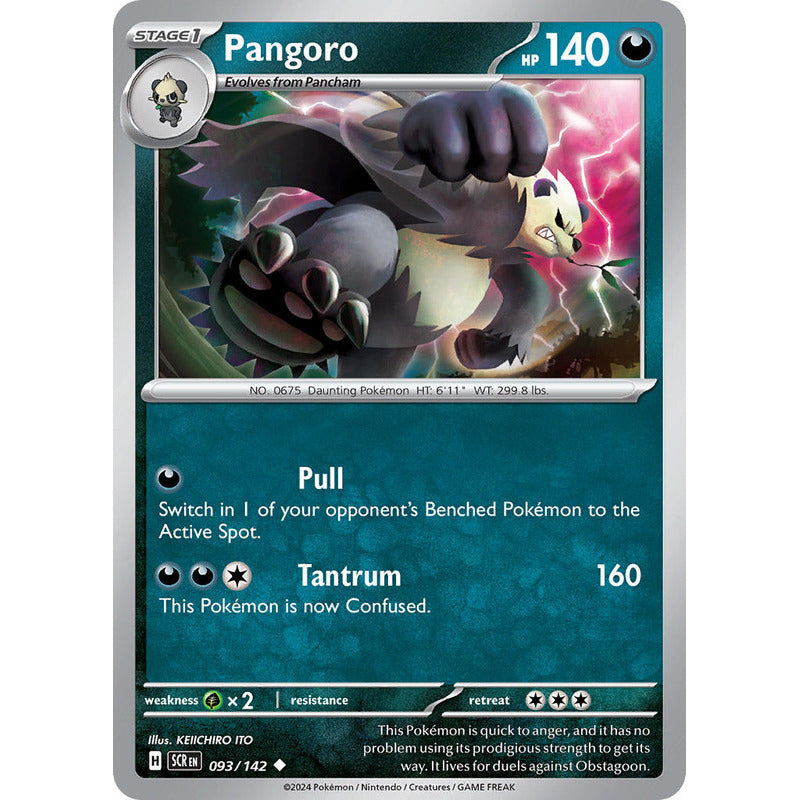 Pokémon Tcg: Stellar Crown - 093/142 - Pangoro [reverse]