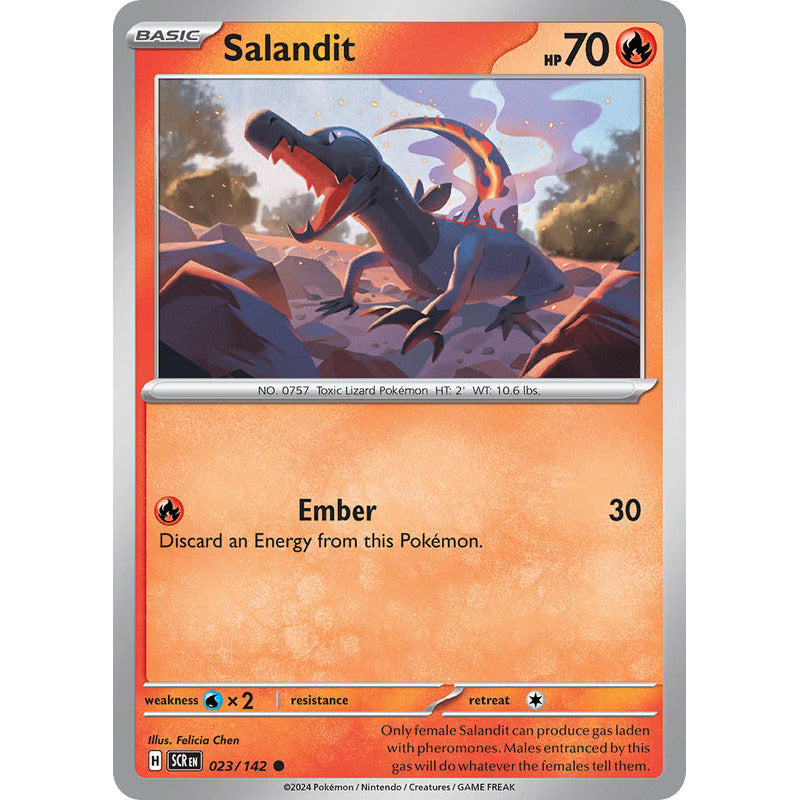 Pokémon Tcg: Stellar Crown - 023/142 - Salandit