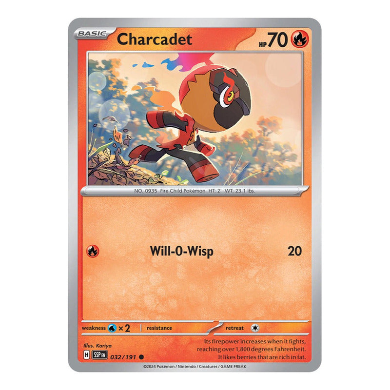 Pokémon Tcg: Surging Sparks - 032/191 - Charcadet [reverse]