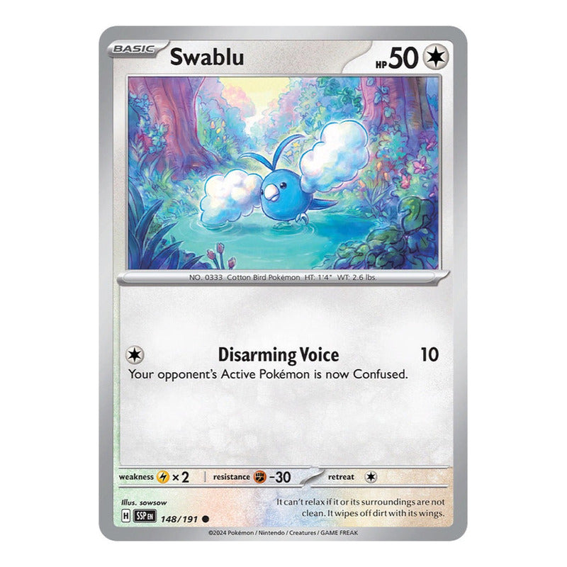 Pokémon Tcg: Surging Sparks - 148/191 - Swablu