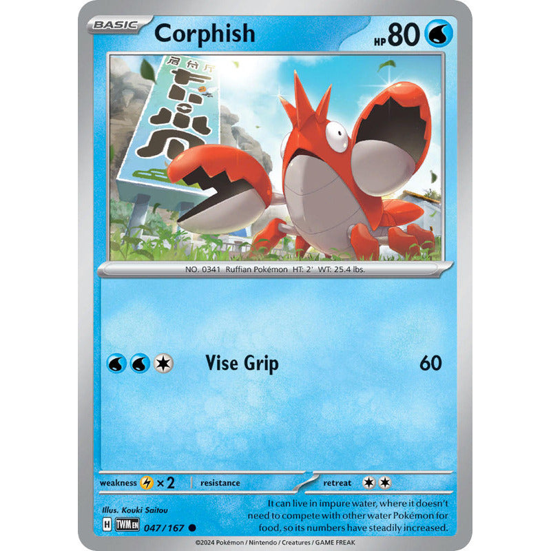 Pokémon Tcg: Twilight Masq - 047/167 - Corphish [reverse]