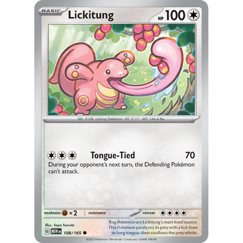 Pokémon Tcg: 151 - 108/165 - Lickitung [reverse]