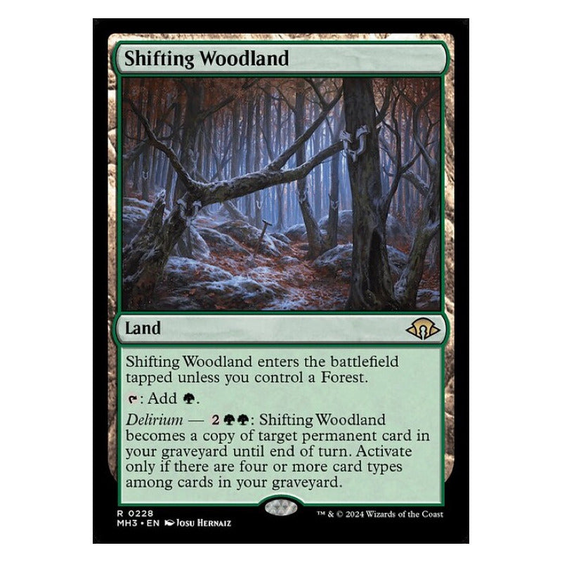 Mtg: Mh3 - 228 - Shifting Woodland [foil]