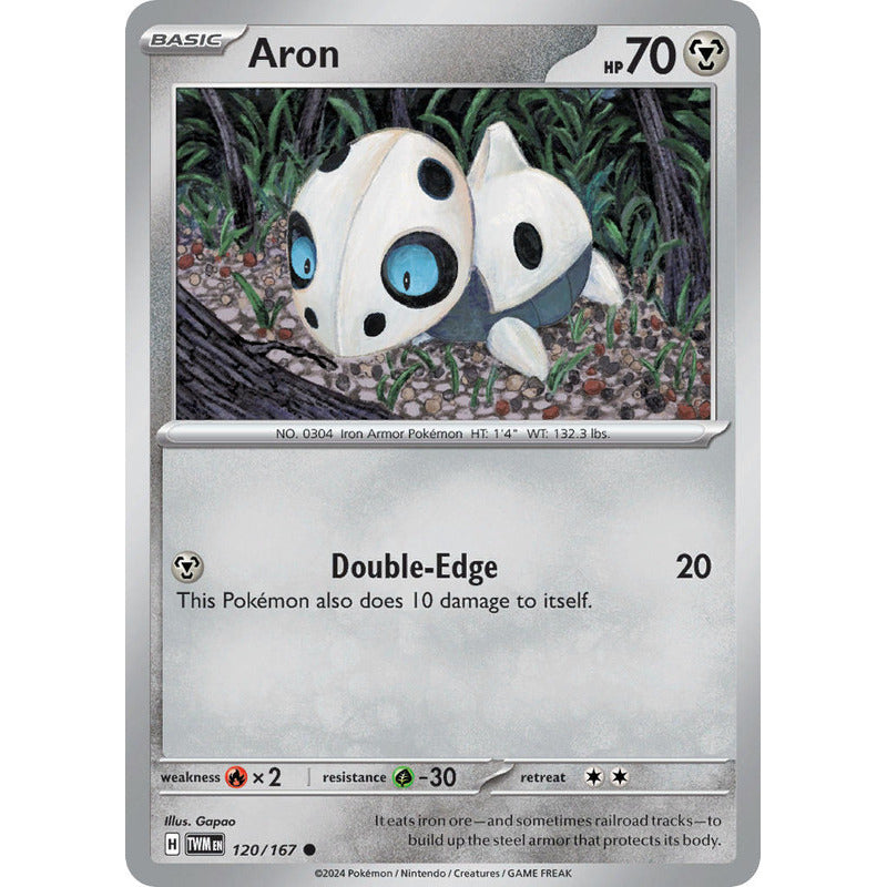 Pokémon Tcg: Twilight Masq - 120/167 - Aron [reverse]