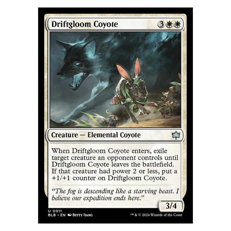 Mtg: Bloomburrow - 011 - Driftgloom Coyote [foil]