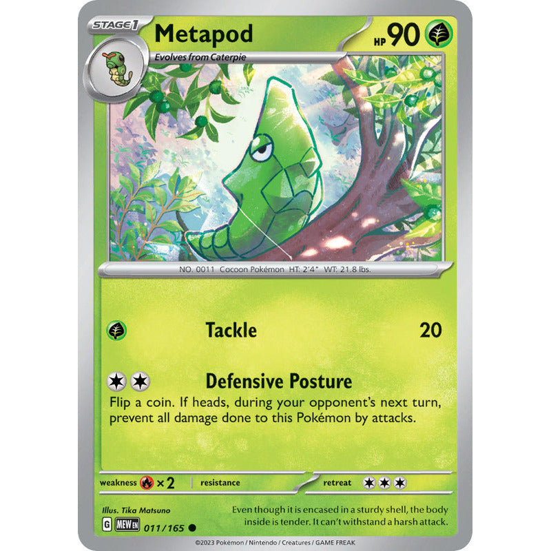 Pokémon Tcg: 151 - 011/165 - Metapod