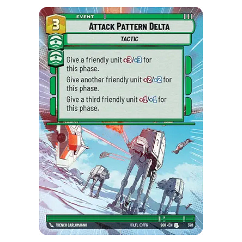 Star Wars Tcg: Sor - 370 - Attack Pattern Delta [hyperspace]