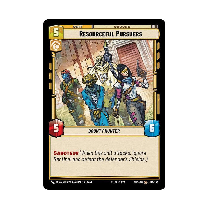 Star Wars Tcg: Sotg - 218/262 - Resourceful Pursuers [foil]