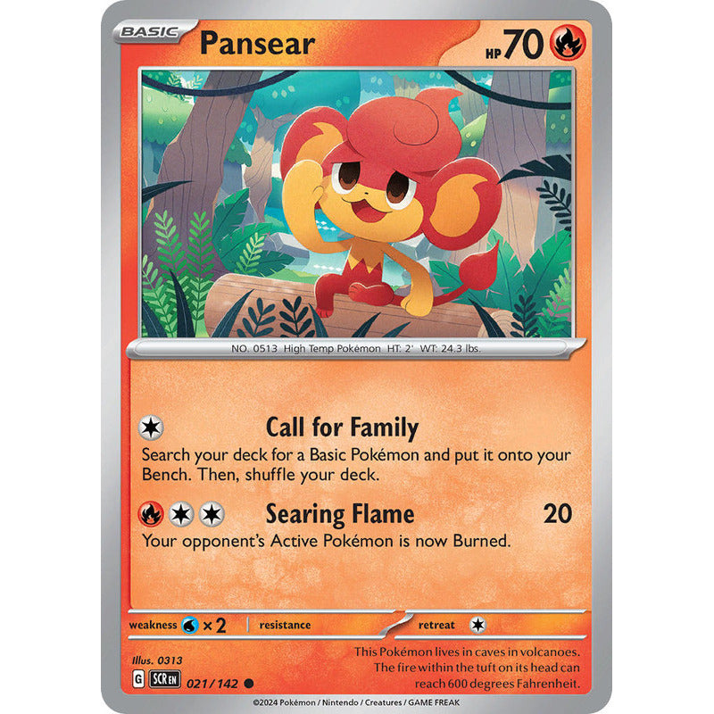 Pokémon Tcg: Stellar Crown - 021/142 - Pansear