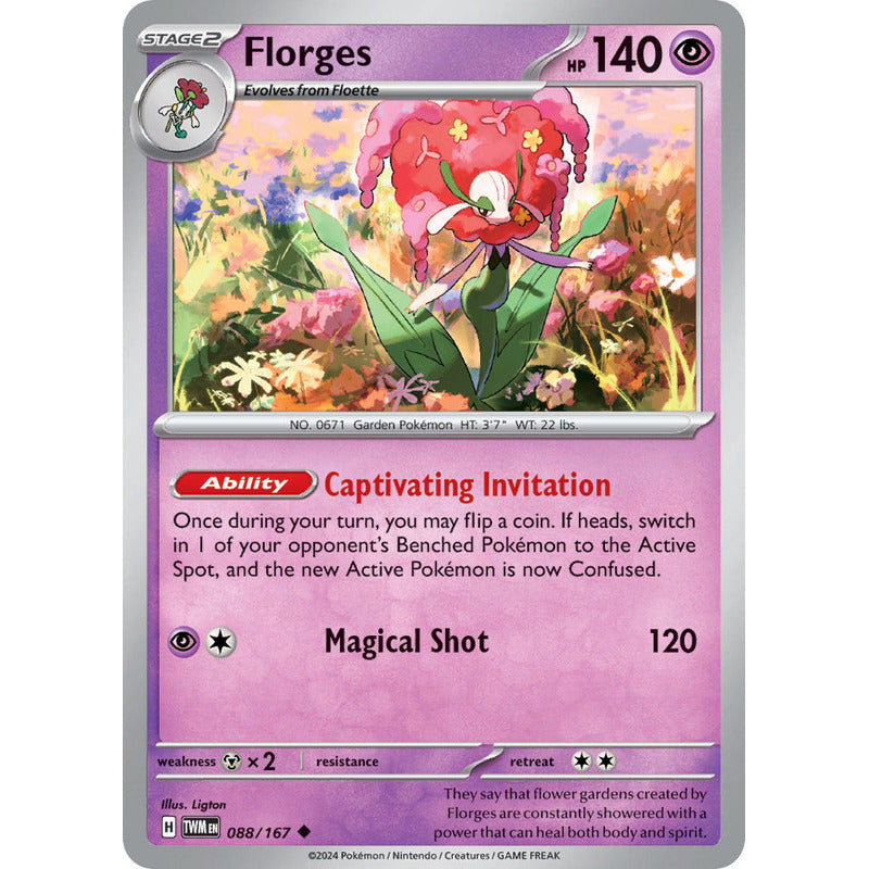 Pokémon Tcg: Twilight Masq - 088/167 - Florges