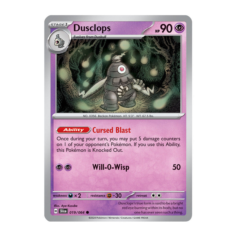 Pokémon Tcg: Shrouded Fab - 019/064 - Dusclops