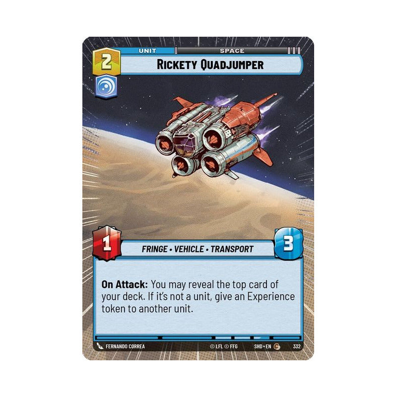 Star Wars Tcg: Sotg - 332 - Rickety Quadjumper [hyperspace]