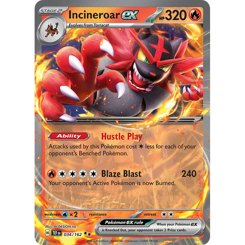 Temporal Forces - 034/162 - Incineroar Ex