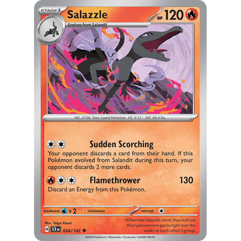 Pokémon Tcg: Stellar Crown - 024/142 - Salazzle