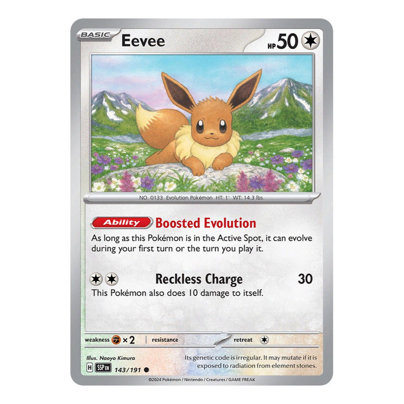 Pokémon Tcg: Surging Sparks - 143/191 - Eevee [reverse]