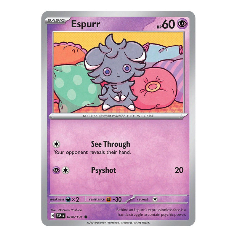 Pokémon Tcg: Surging Sparks - 084/191 - Espurr [reverse]