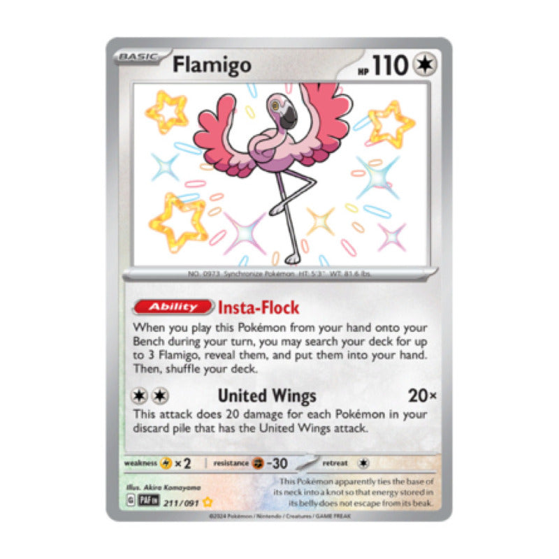 Paldean Fates - 211/091 - Flamigo (shiny)