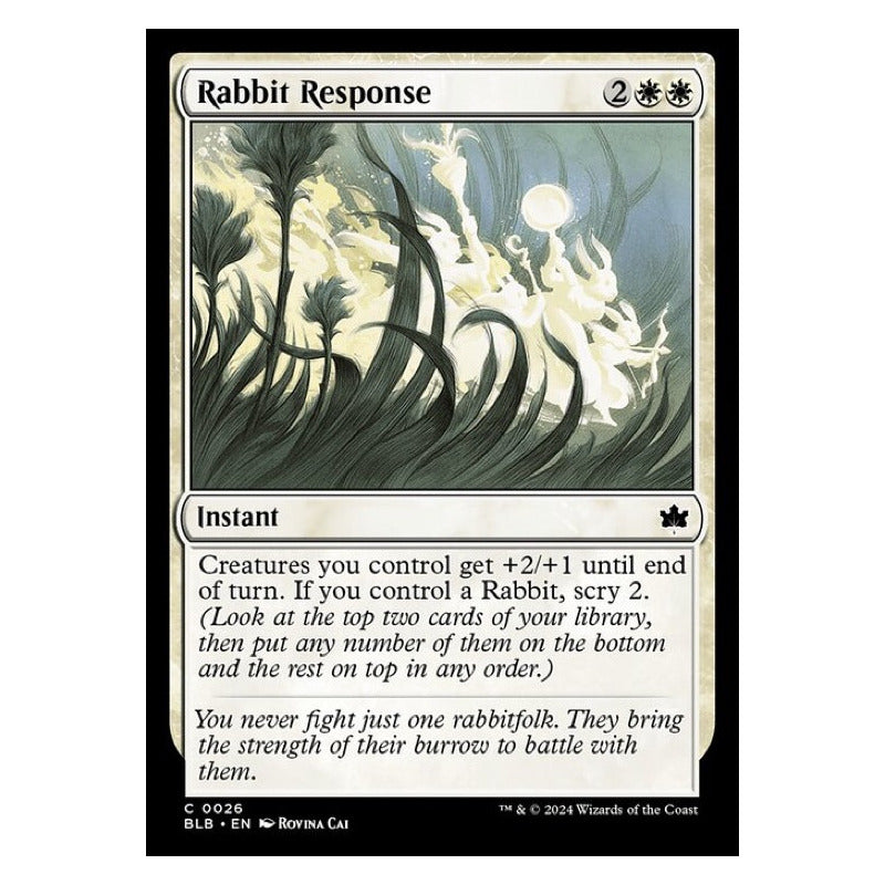 Mtg: Bloomburrow - 026 - Rabbit Response [foil]