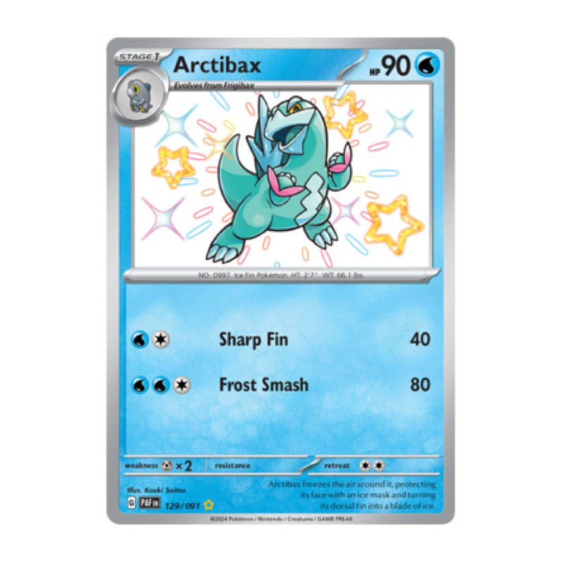 Paldean Fates - 129/091 - Arctibax (shiny)