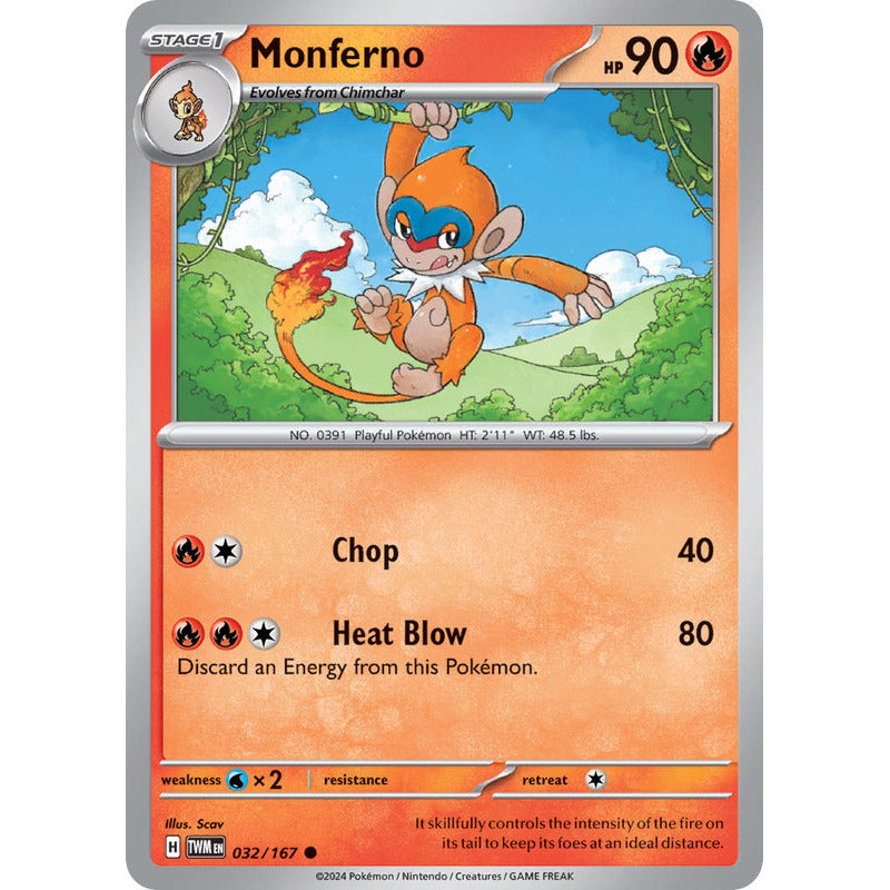 Pokémon Tcg: Twilight Masq - 032/167 - Monferno