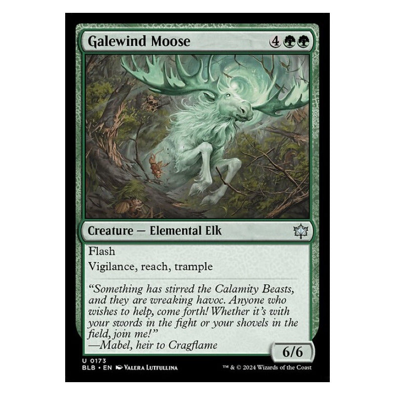 Mtg: Bloomburrow - 173 - Galewind Moose [foil]