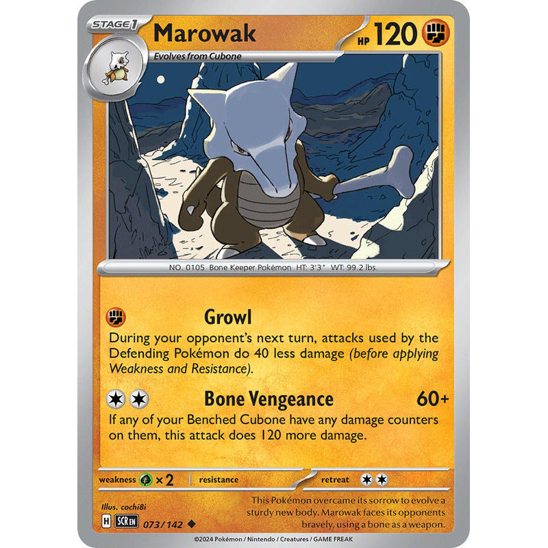 Pokémon Tcg: Stellar Crown - 073/142 - Marowak [reverse]