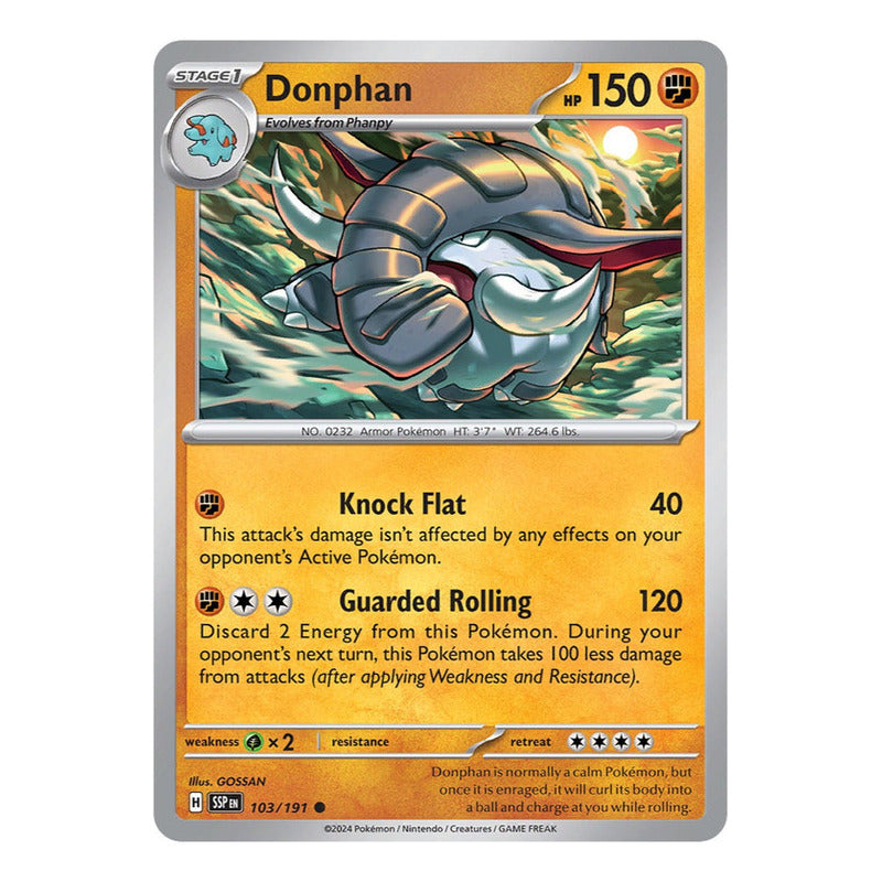 Pokémon Tcg: Surging Sparks - 103/191 - Donphan