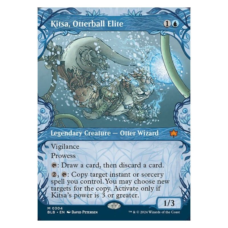 Mtg: Bloomburrow - 304 - Kitsa, Otterball El [showcase Foil]