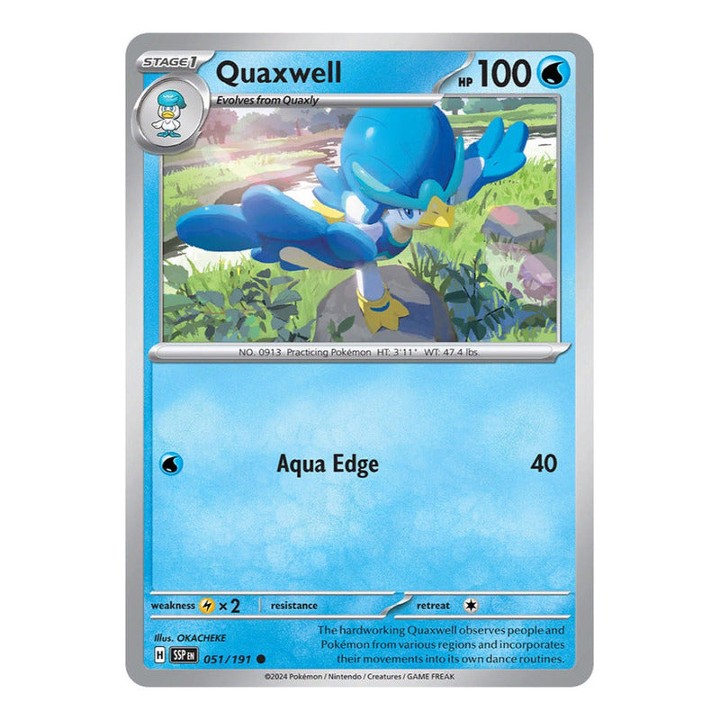 Pokémon Tcg: Surging Sparks - 051/191 - Quaxwell